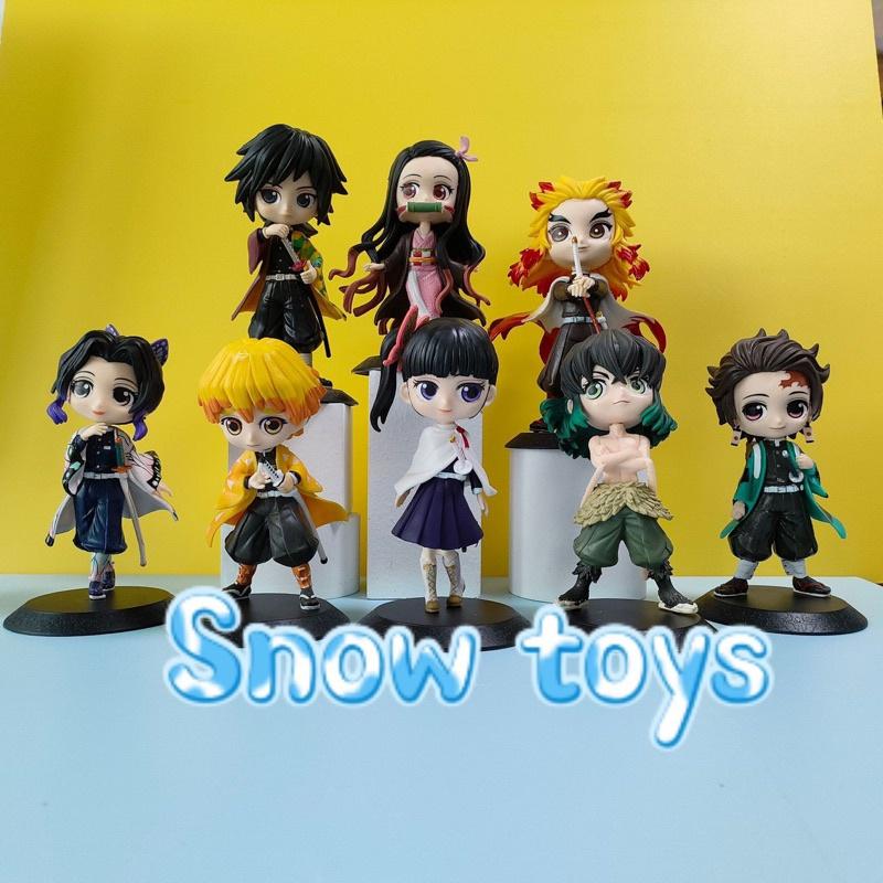 Mô hình kimetsu no yaiba - mô hình Qposket thanh gươm diệt quỷ - figure qpostket tanjiro viêm trụ , nezuko kanao inosuke