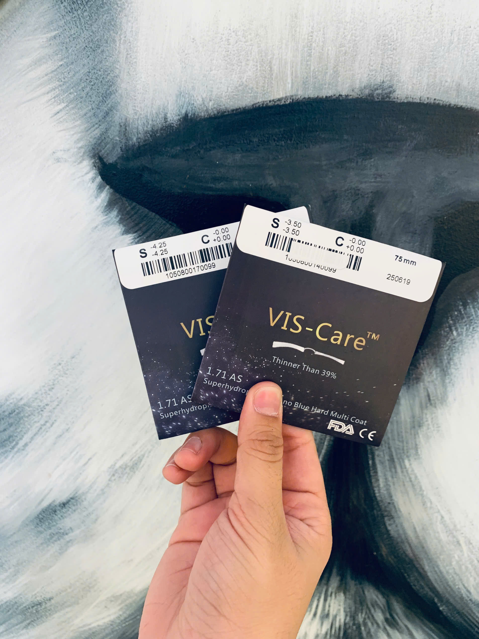 Tròng kính siêu mỏng 1.71 cận/viễn/loạn chống ánh sáng xanh phủ nano thời trang OURESS