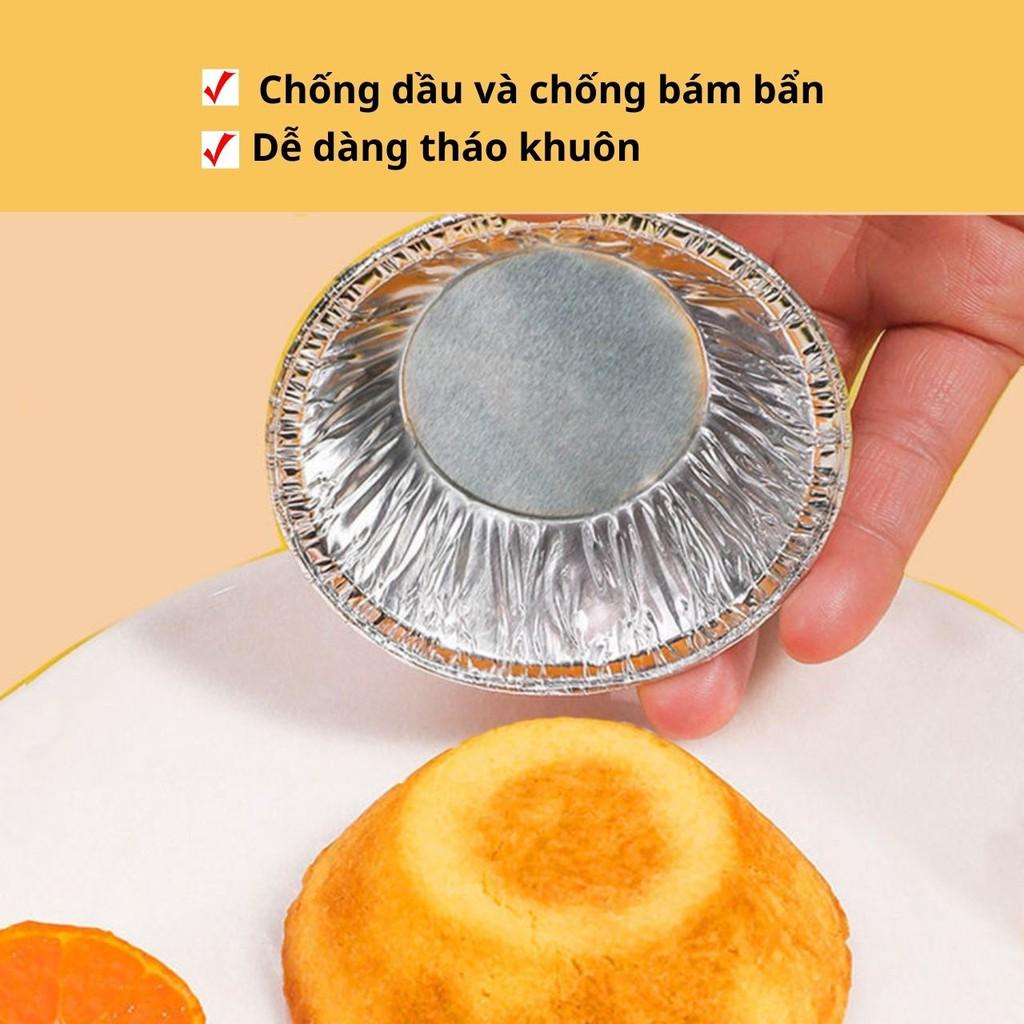 Set 100 Đế Cốc Chén Khuôn giấy bạc nướng thực phẩm, nướng bánh, nướng hàu