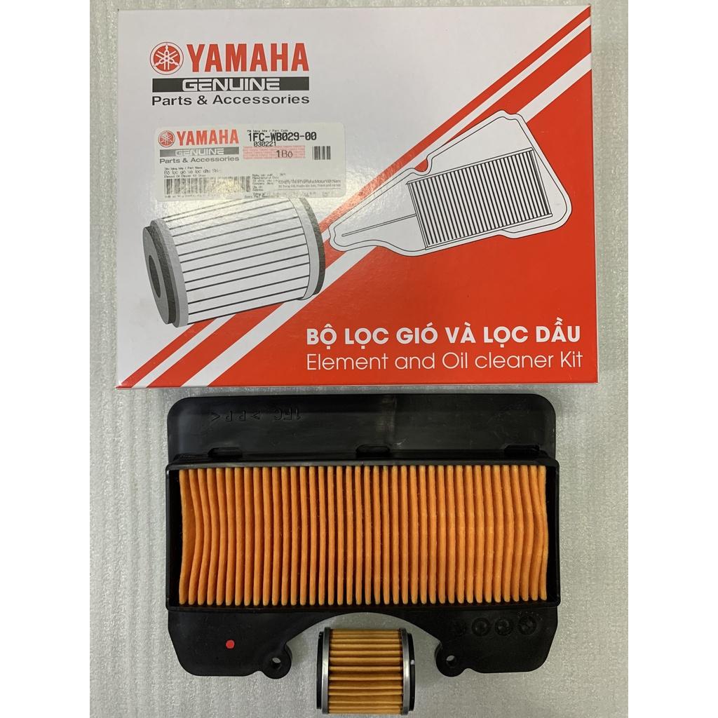 Combo Lọc gió + lọc dầu Sirius Fi chính hãng Yamaha