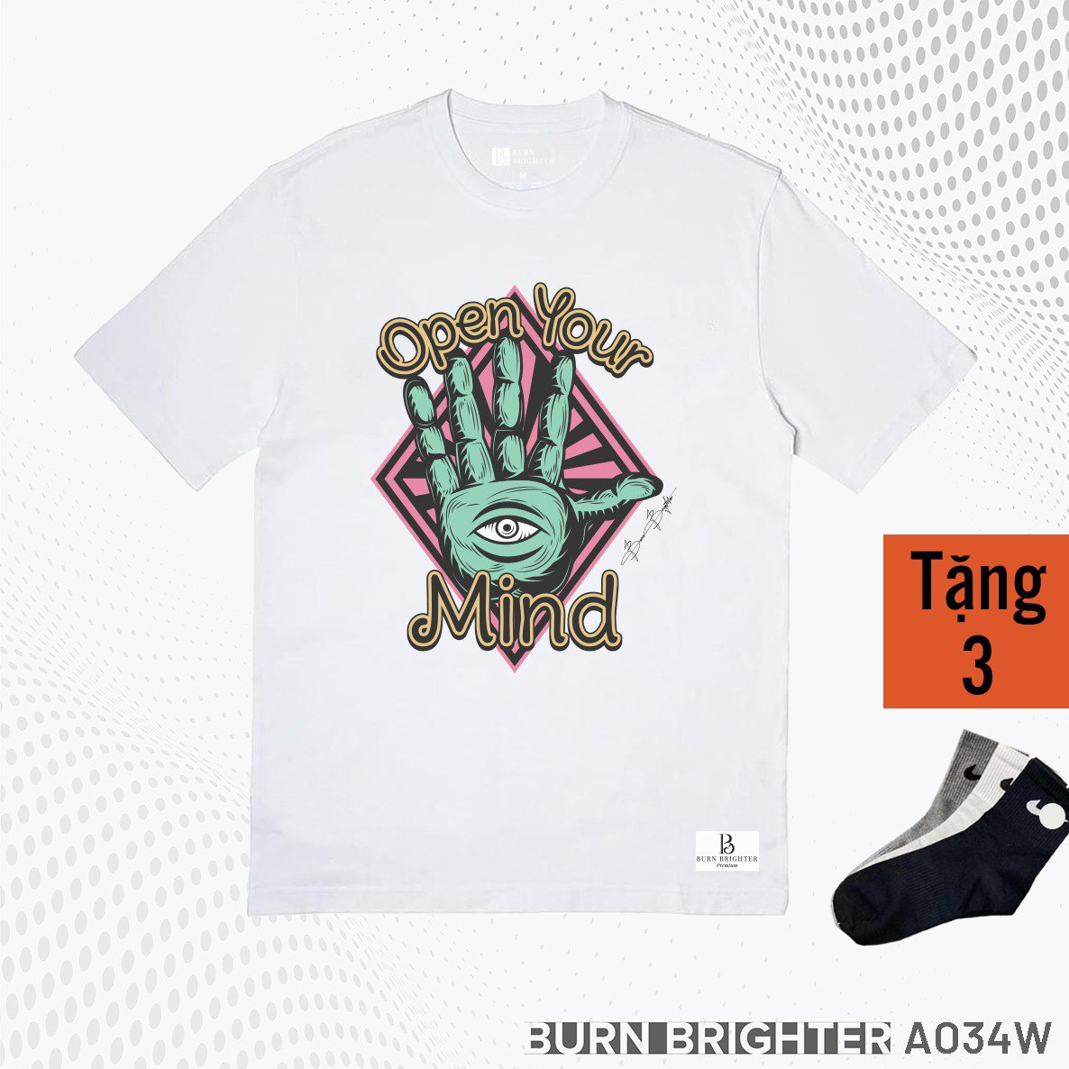 ÁO THUN UNISEX A034 - BURN BRIGHTER