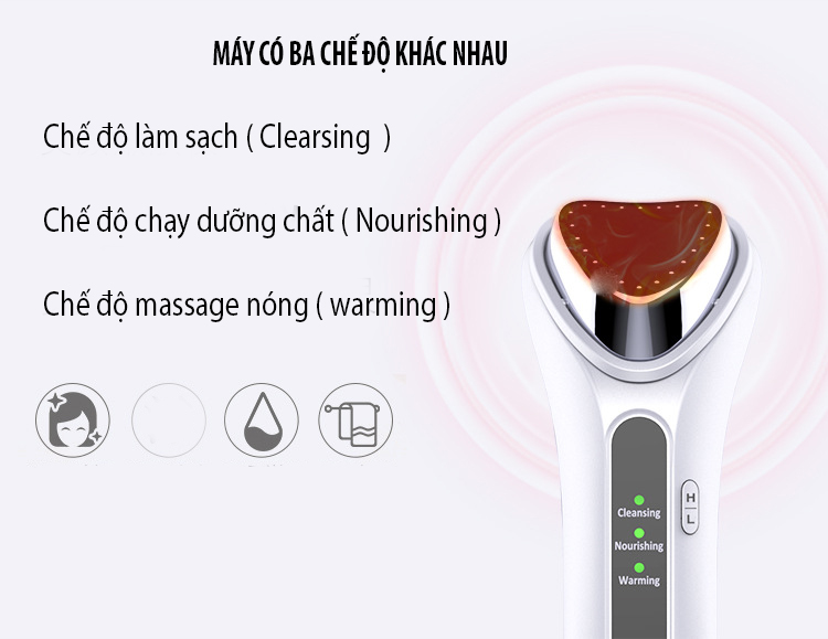 Máy chăm sóc da nóng đẩy dưỡng chất công nghệ hàn quốc BLK-D020 đi kèm bút massage mắt ( hàng nhập khẩu )