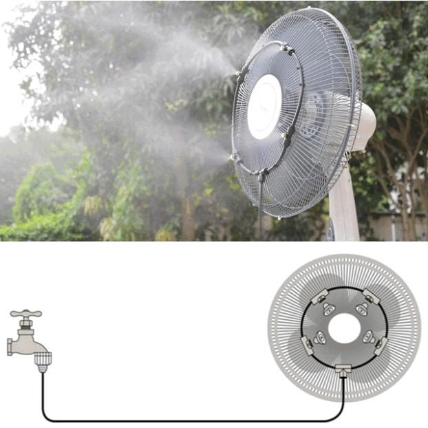 Bộ dây và đầu phun sương gắn quạt CoolSummer