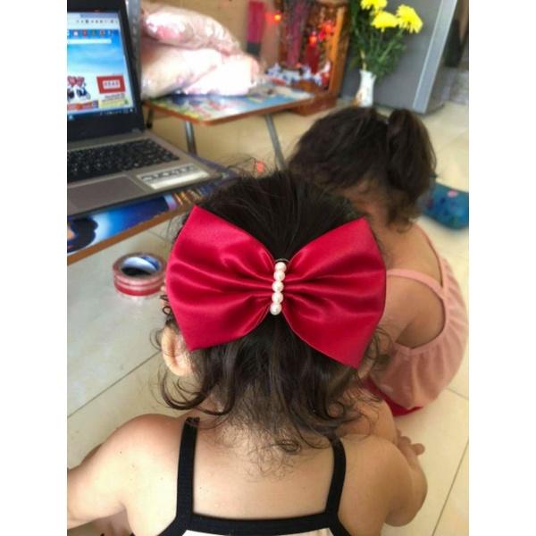 Nơ kẹp tóc hàn quốc cho bé siêu xinh