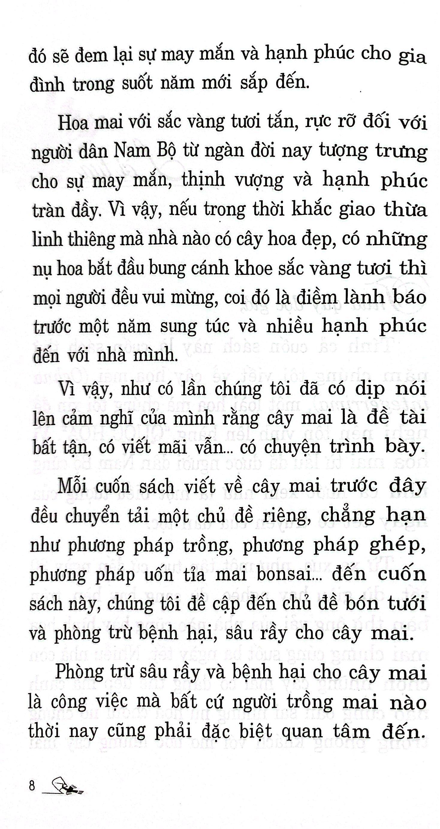 Sách - Trồng Mai - Kỹ Thuật Bón Tưới Phòng Trừ Sâu Rầy, Bệnh Hại (Tái Bản 2025)