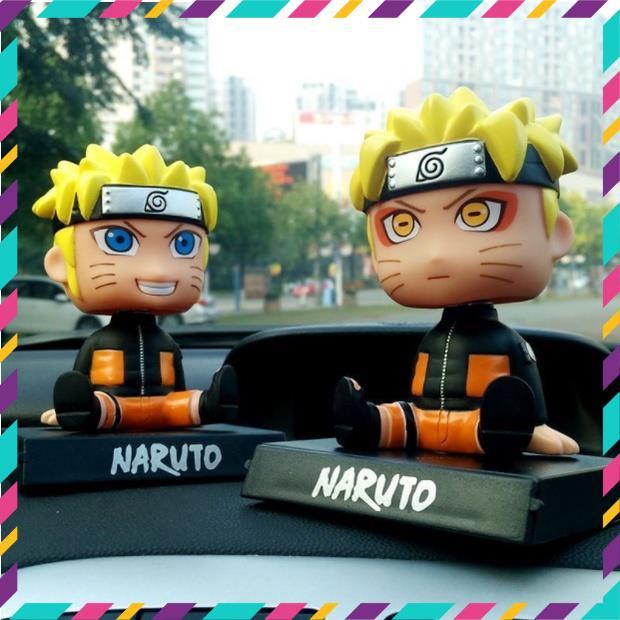 Mô Hình Naruto, Decor Trang Trí Ô tô - Trang Trí Góc Học Tập, Làm Việc - Kê Điện Thoại - Figure Naruto