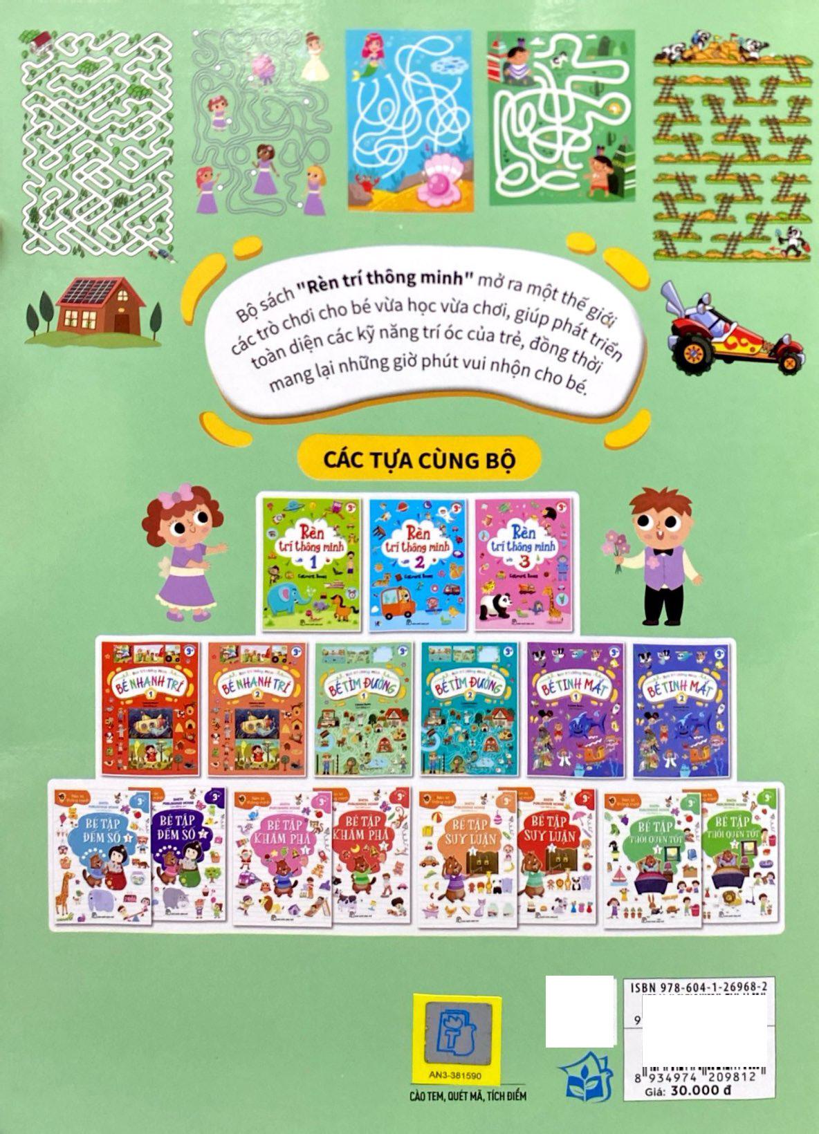 Sách - Rèn Trí Thông Minh - Bé Tìm Đường - Tập 1