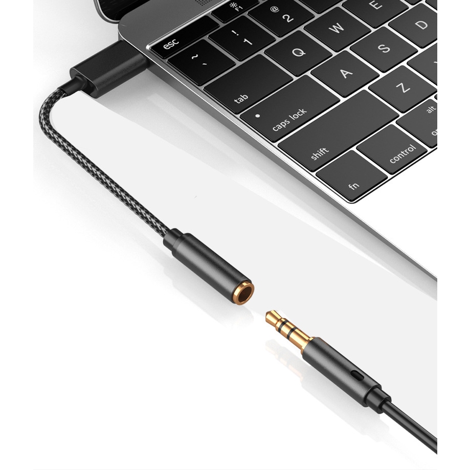 USB Sound Card - Cáp chuyển từ cổng USB ra audio 3.5mm hỗ trợ Mic và Tai Nghe 30712 - Hàng Nhập Khẩu