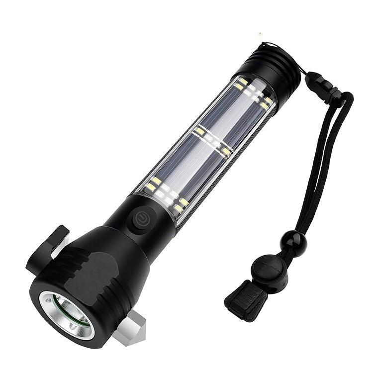 Đèn Pin 11 Chức Năng Solar Power Flashlight Siêu Sáng