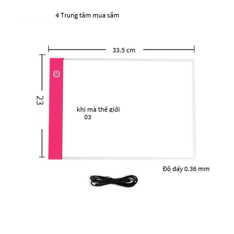 Phong cách mới nhất bán hàng trực tiếp A4LED bảng sao chép A3 bảng dạ quang mờ nổi bật sao chép tranh thư pháp hoạt hình văn phòng phẩm bảng vẽ