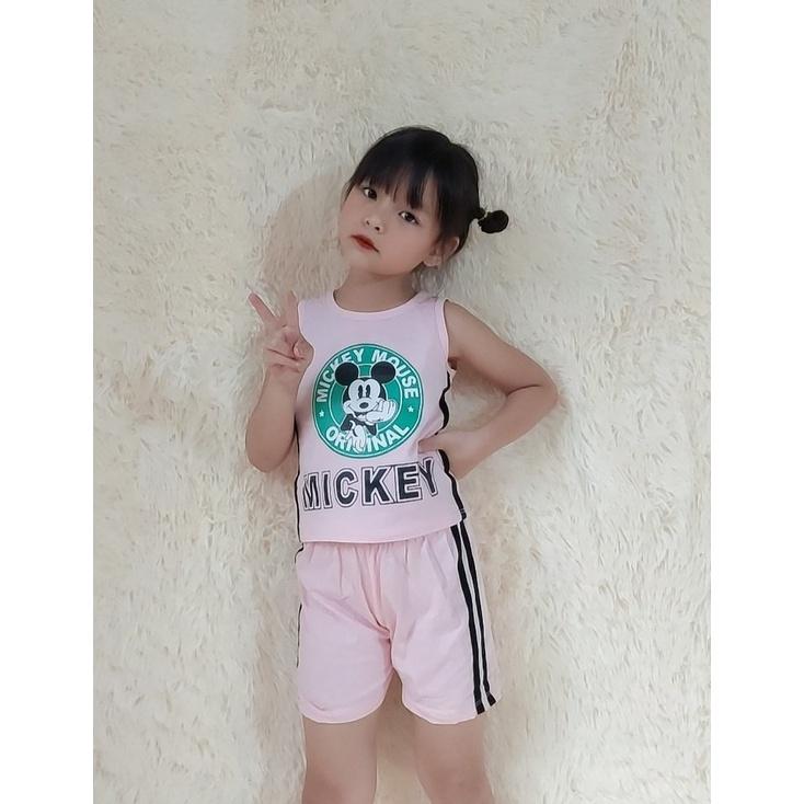 bộ ba lỗ micky chất liệu cotton