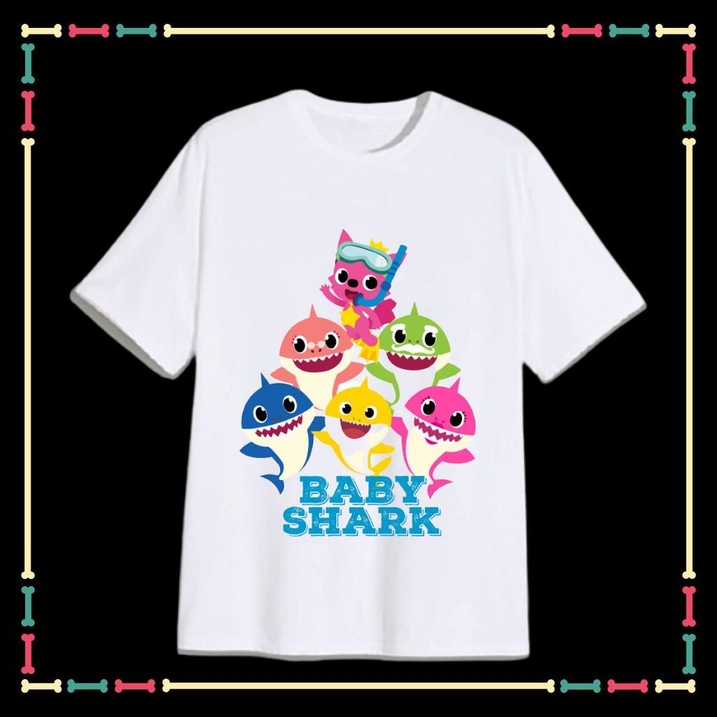 (SALE SỐC) ÁO THUN BÉ GÁI IN HÌNH BABY SHARK