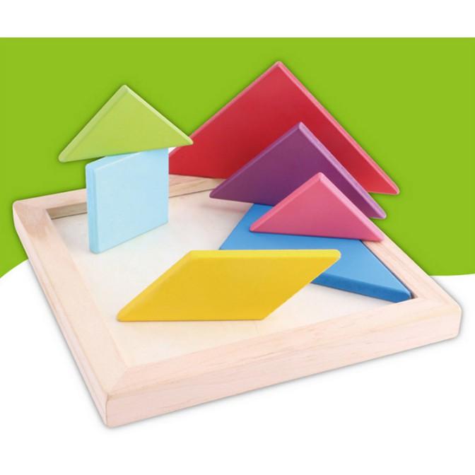 Đồ chơi ghép trí uẩn tangram size lớn cho bé