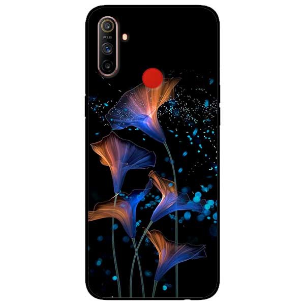Ốp lưng dành cho Realme C3 mẫu Hoa Đêm Cam