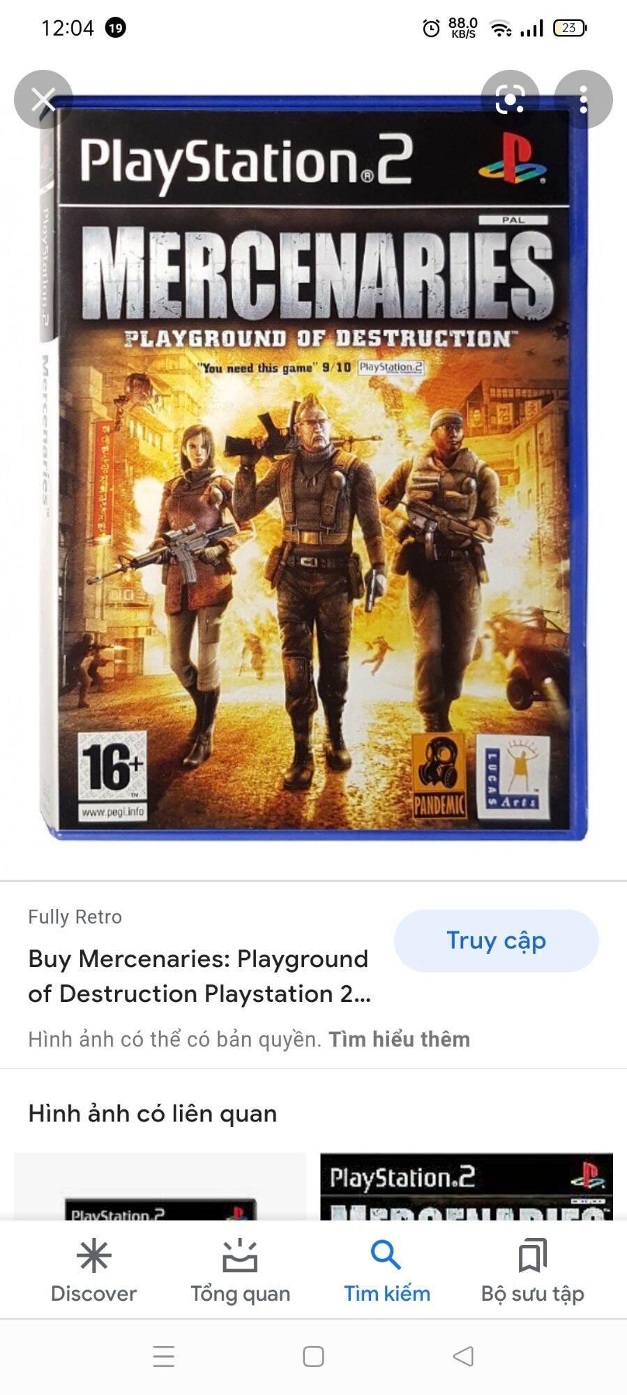 Game PS2 mercenaries