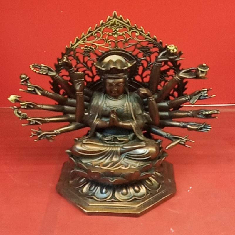 Tượng phật mẫu chuẩn đề hun giả cổ 25cm