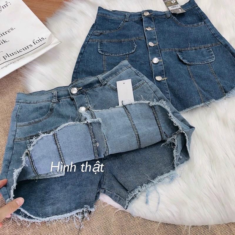 quần jeans giả váy jeans lẹch tà-s5uzc5