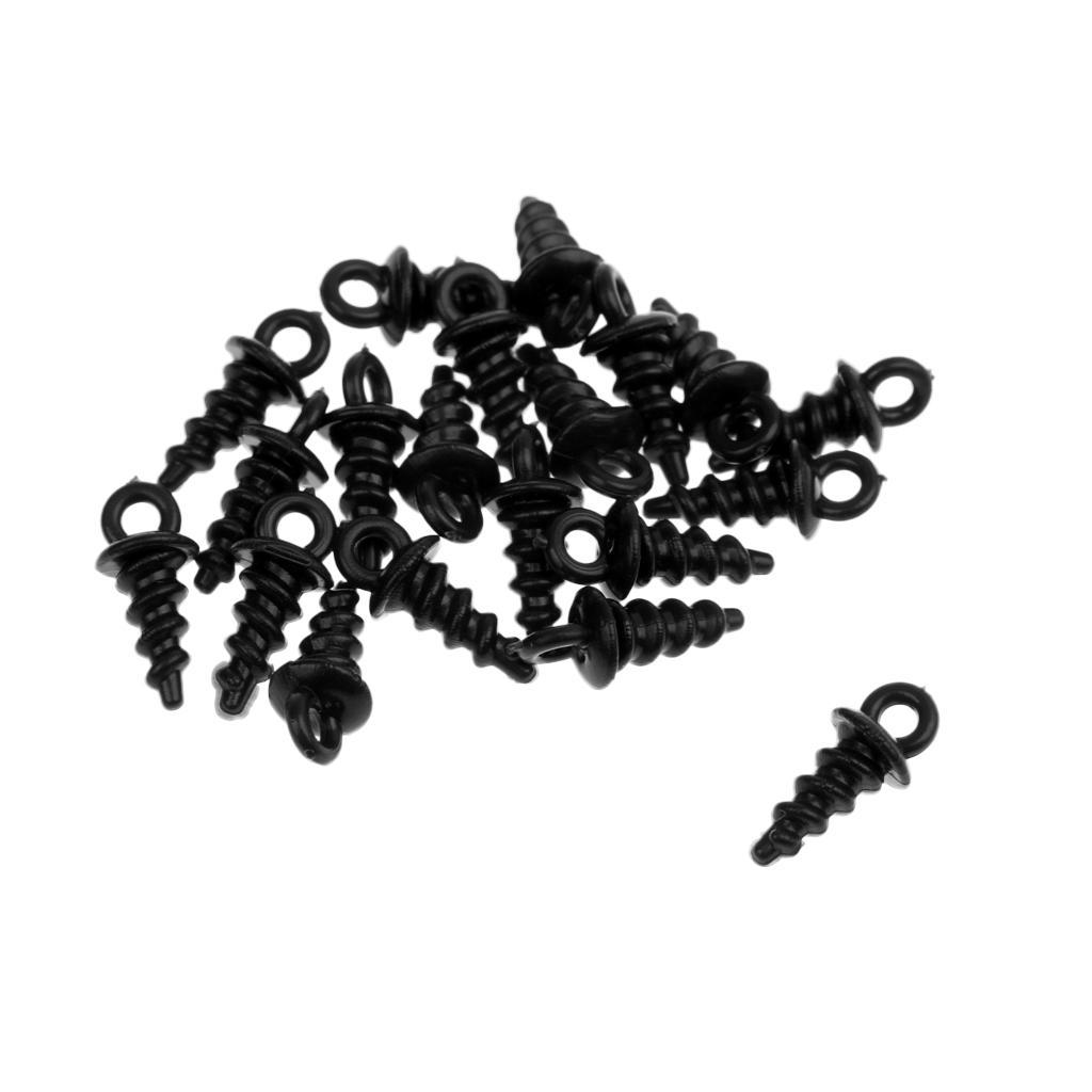 20 Pieces Pop Up Peg Bait Screw Chod Stiff Hinge Carp Fishing Boilies Screw Rig Baits Terminal Tackle 5 Color