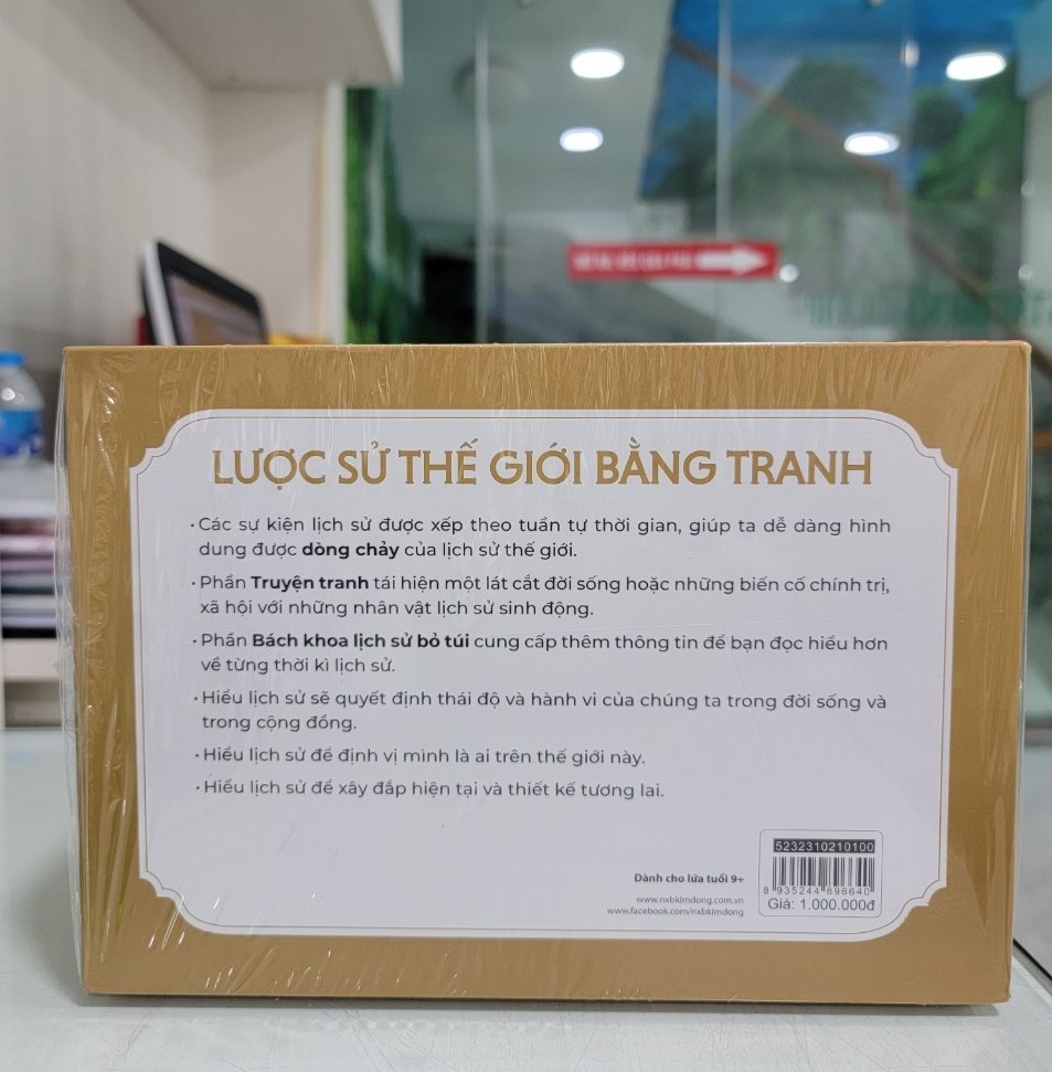 (Tái bản 2023 - Minh hoạ màu) Bộ 17 tập LƯỢC SỬ THẾ GIỚI BẰNG TRANH – Li Zheng - Trà My dịch - Nxb Kim Đồng 