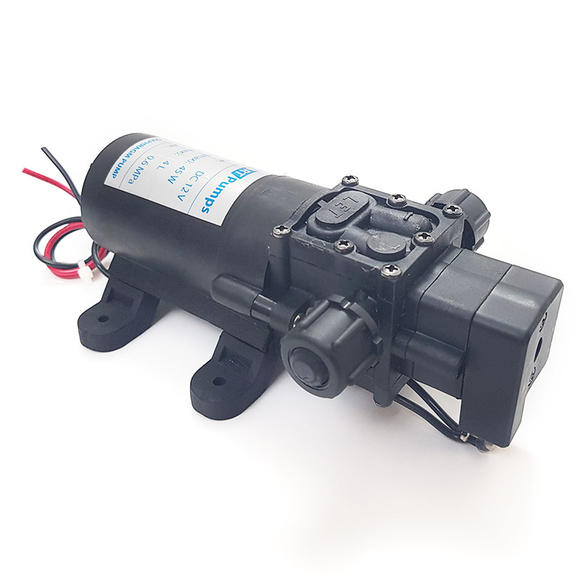 Hình ảnh Máy bơm mini áp lực 12V 45W 4L Smartpumps tự động kèm nguồn