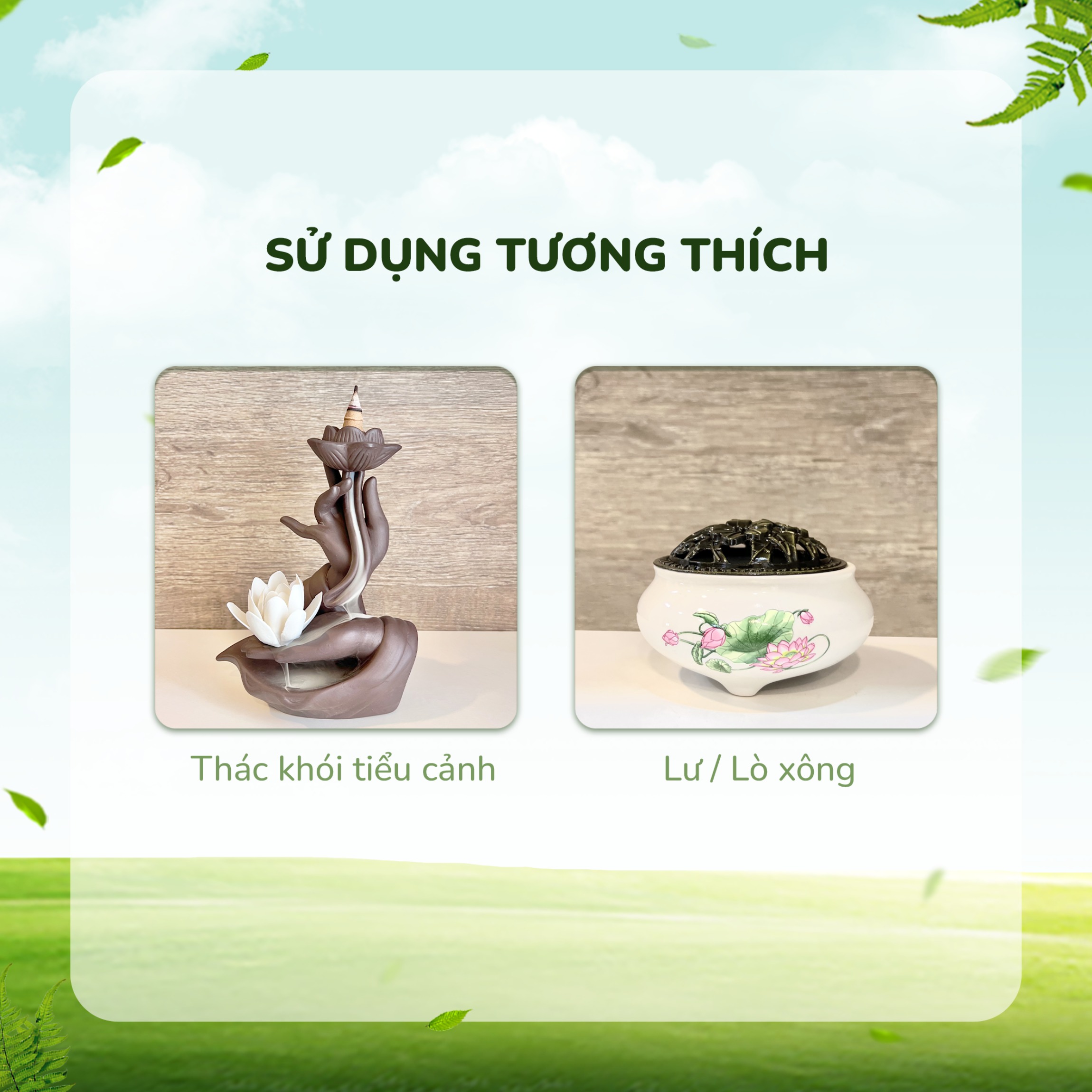 Nhang Nụ Thảo Mộc 100g - MỘC LÂM, Nhang Nụ từ Thảo Dược Khói Ngược Cao Cấp Xông Nhà Thanh Tẩy
