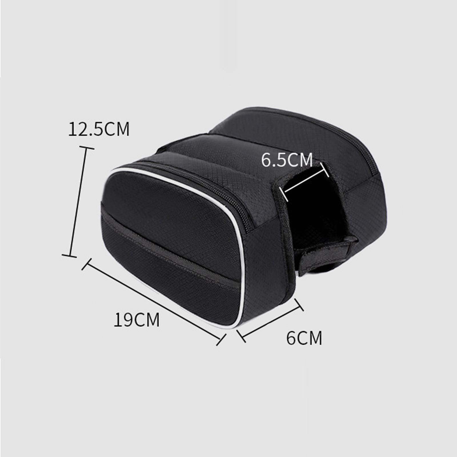 Front Frame Bag, Bike Panniers, Organizer Multifunctional Storage Commuting Bag Phone Holder Tube Phone Bag for Road Bikes
