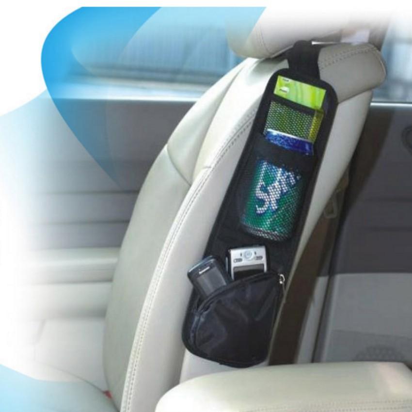 ️️ Túi đựng đồ treo thành ghế ô tô 3P Auto 206142  Tặng 1 móc treo đồ trên xe Oto M 081.