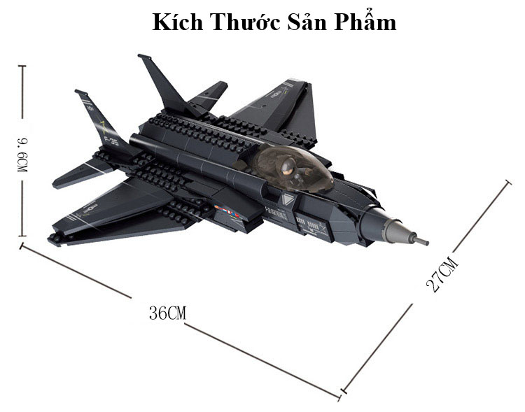 Bộ Đồ Chơi Lắp Ghép Xếp Hình Máy Bay Chiến Đấu F-35 Lightning II Với 252 Chi Tiết, Đồ Chơi Mô Hình Máy Bay F-35 Lightning II