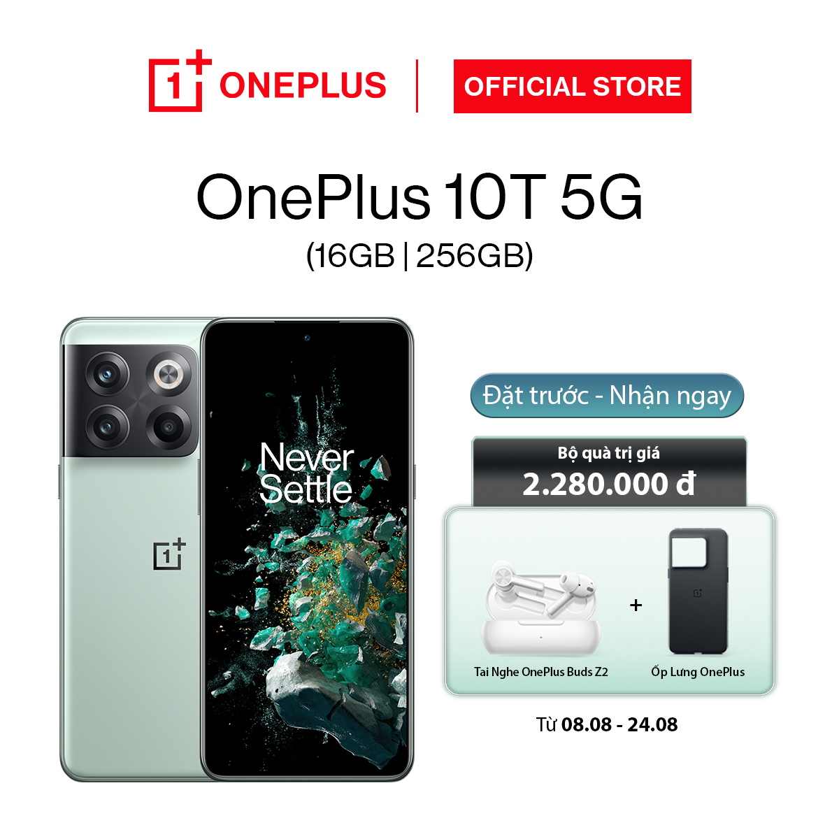 Điện thoại OnePlus 10T 5G - Hàng Chính Hãng