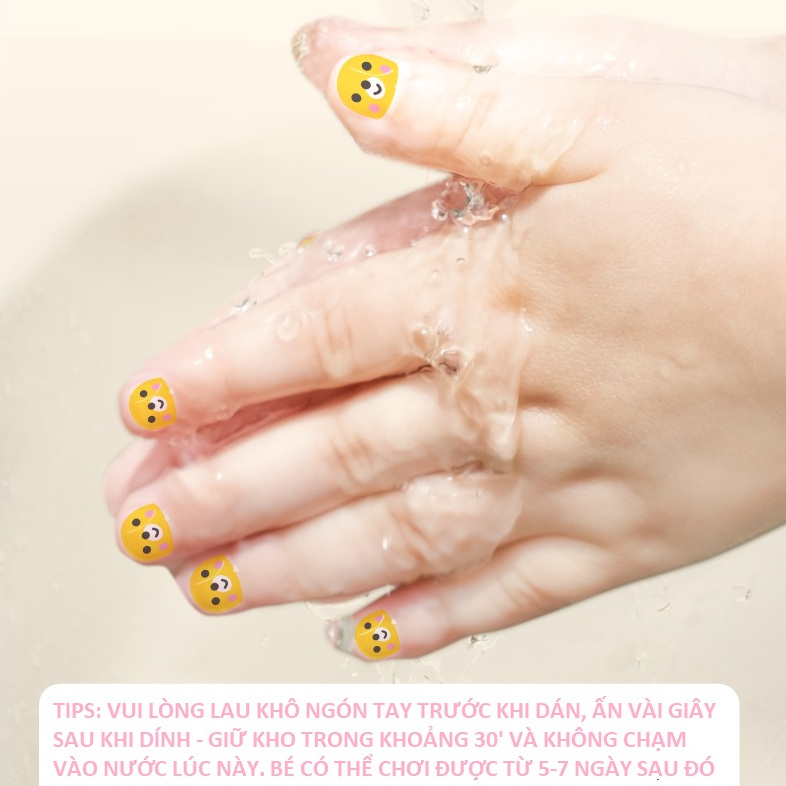 Nail Sticker - Miếng Dán Móng Tay bộ 540 miếng hàng đẹp dành cho bé từ 3 tuổi - For little sweet girl