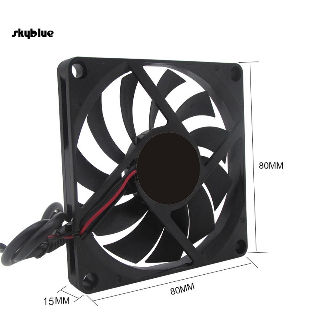 Quạt Tản Nhiệt Usb 5v 8cm Bằng Abs Dễ Lắp Đặt Cho Pc