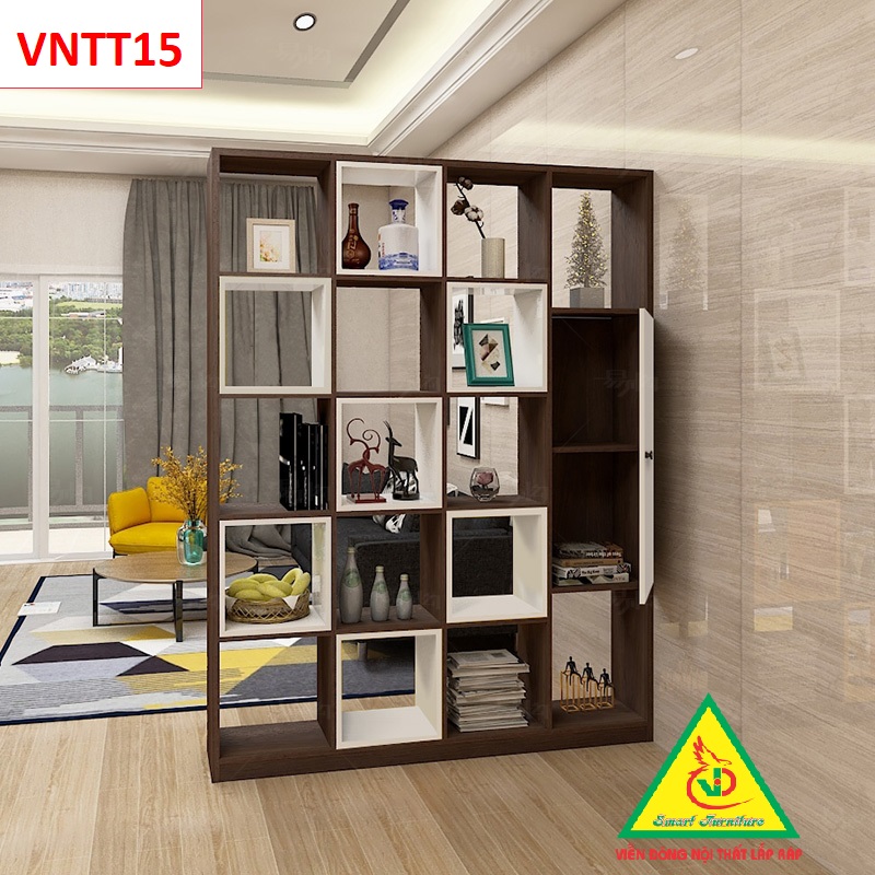 TỦ KỆ TRANG TRÍ KIÊM VÁCH NGĂN VNTT15 - Nội thất lắp ráp Viendong Adv