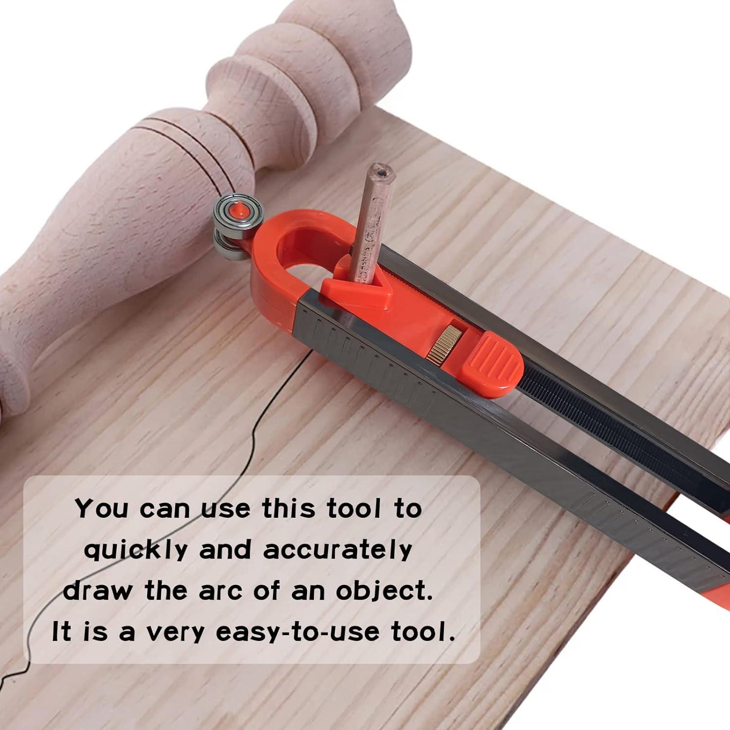 Máy đo đường viền chính xác với khóa đa chức năng cho bút chì tấm ván lát và đồ gá đo cạnh gỗ cho nghề mộc chế biến gỗ