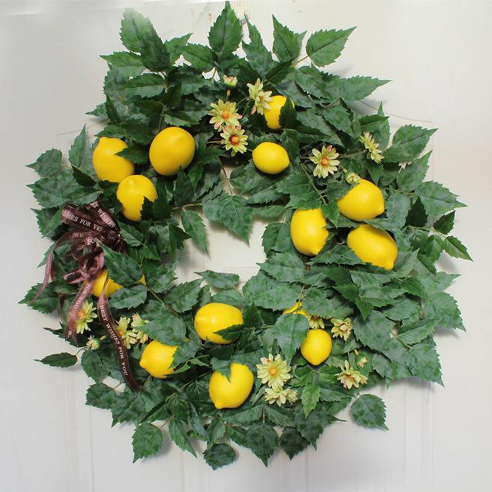 Artificial Floral Wreath Front Door Garland Decoration Ornament