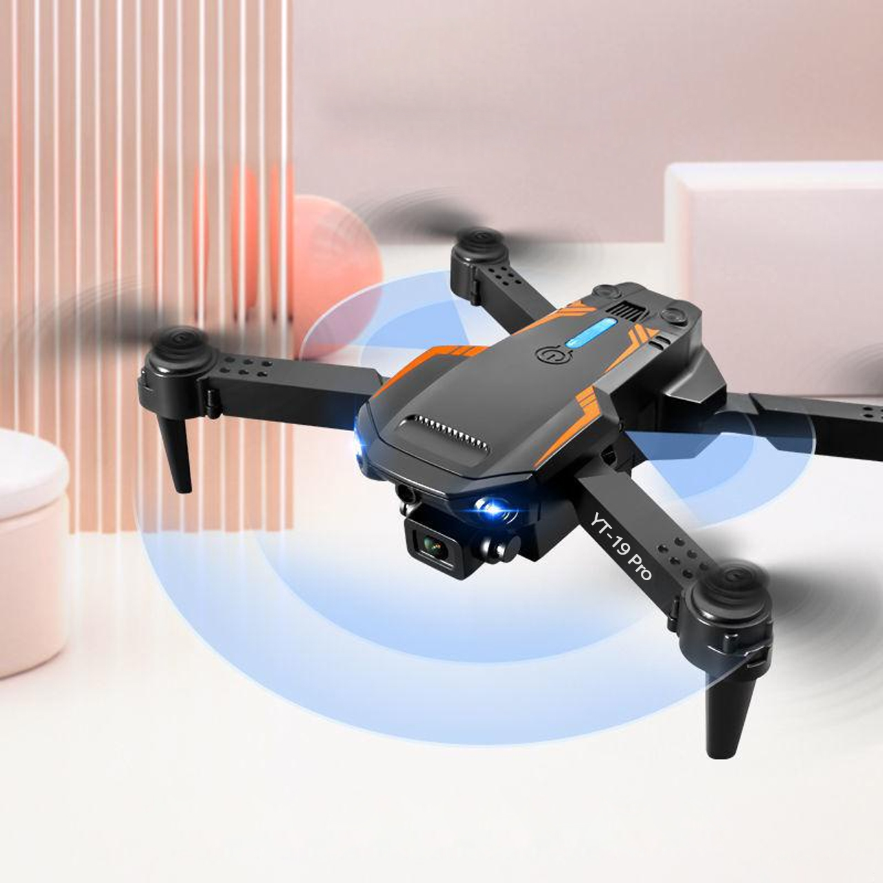 Flycam YT-19 Pro phiên bản version 2 E88 cảm biến vật cản 3 hướng, camera xoay 360 độ, thời gian bay 25 phút - hàng chính hãng