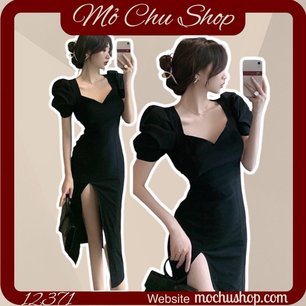 ĐẦM BODY TAY PHỒNG XẺ ĐÙI 12371