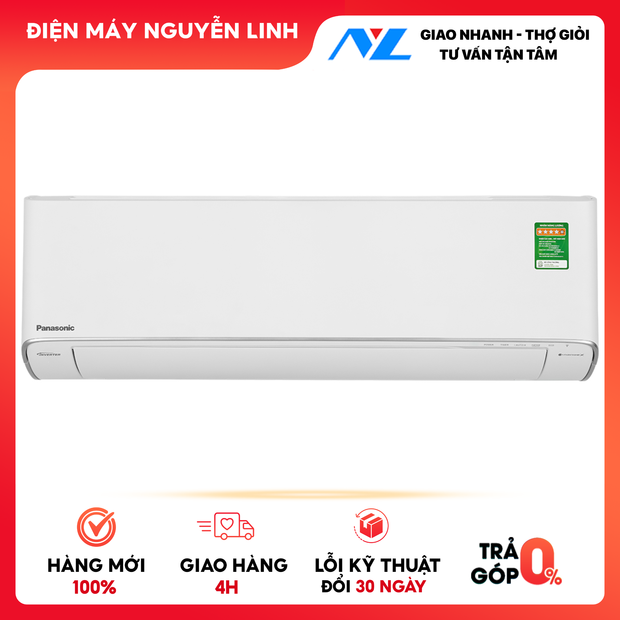 XU9ZKH-8 - Máy lạnh Panasonic Inverter 1 HP CU/CS-XU9ZKH-8 - Hàng chính hãng - Giao HCM