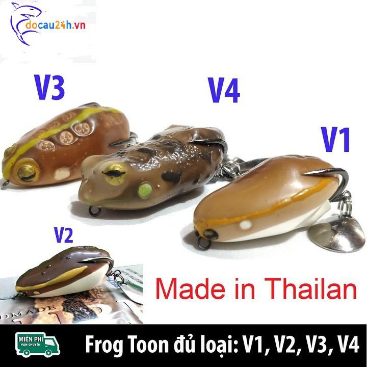 Mồi giả nhái hơi Frog Toon V1 V2 V3 V4 Thái Lan - Chuyên câu Lure siêu nhậy