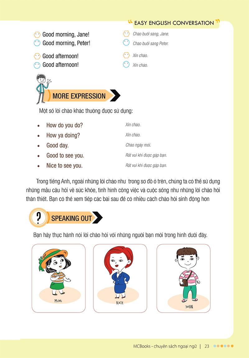 Sách Giao Tiếp Tiếng Anh Thật Dễ Dàng - Easy English Conversation (Tái Bản 2020)