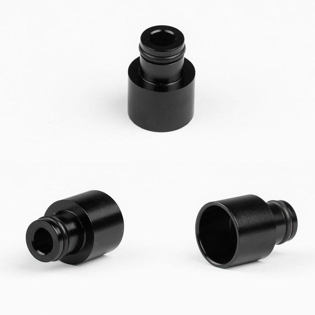 8pcs Fuel Injector Adapters Replace for Car Black+Sliver