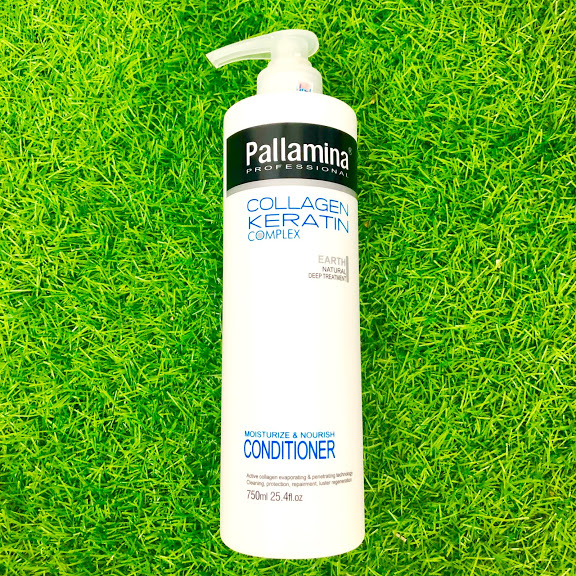 Dầu xả Pallamina Collagen Keratin phục hồi siêu mượt tóc cao cấp 750ml