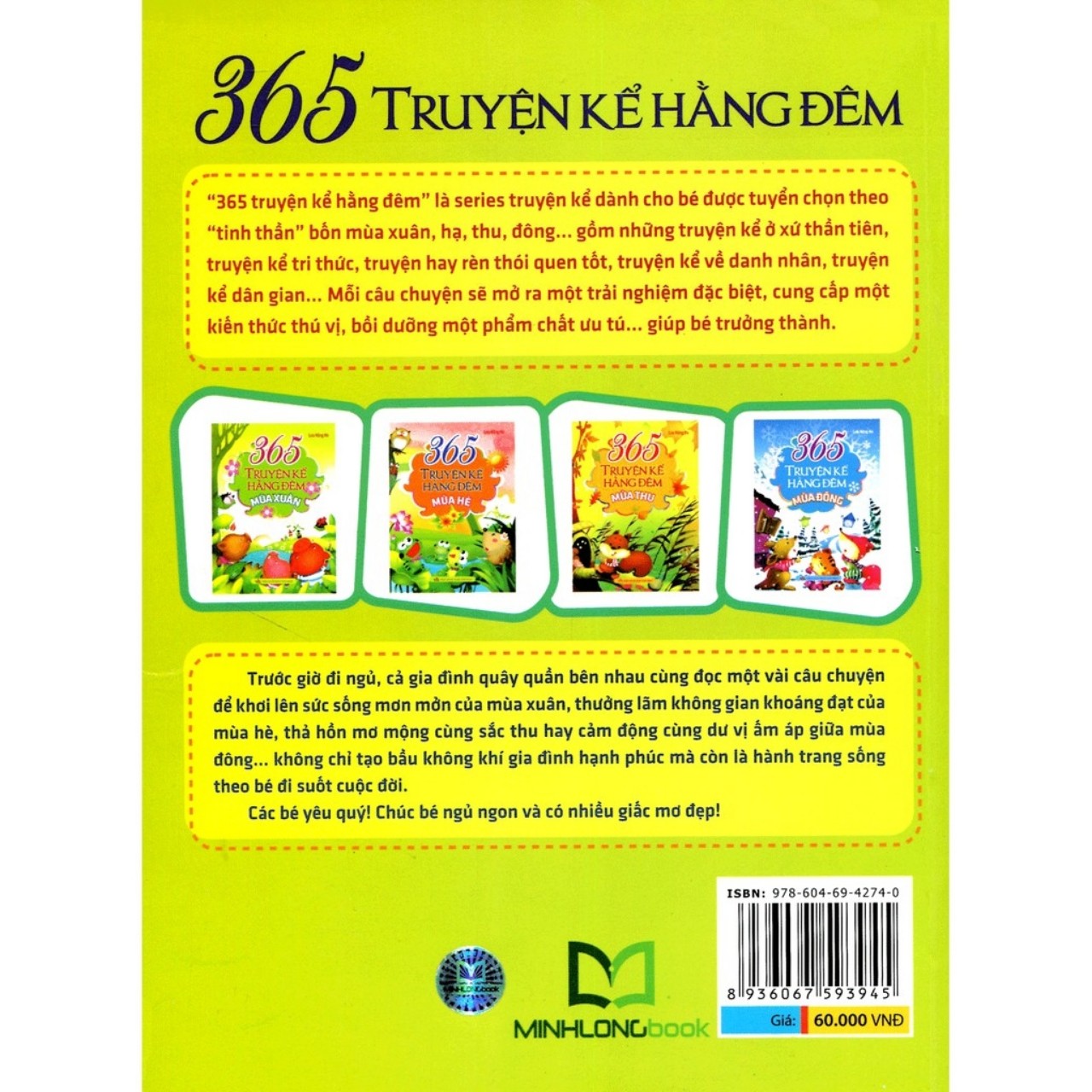 Combo Sách Truyện Thiếu Nhi 365 Truyện Kể Hằng Đêm( 4 cuốn)