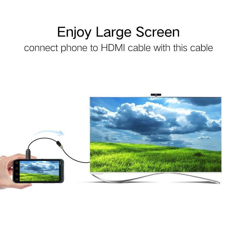 Cáp chuyển đổi dữ liệu đầu Micro HDMI Loại D sang cổng HDMI Loại A
