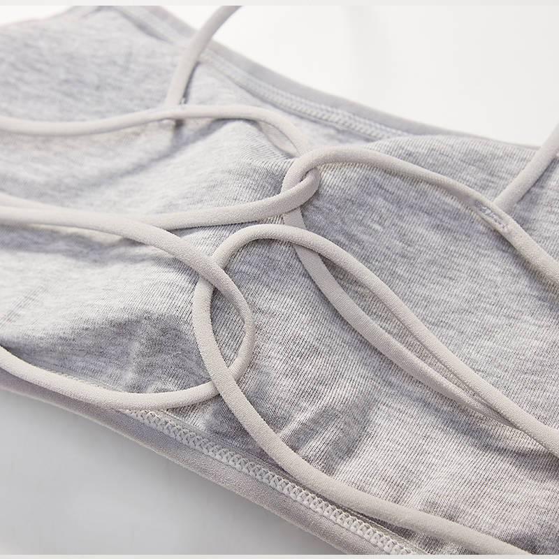 [Sỉ lẻ] Áo bra 2 dây nữ Có Đệm Ngực, LƯNG ĐAN LỒNG vải thun cotton siêu co giãn CAO CẤP mềm mịn thấm hút mồ hôi tốt