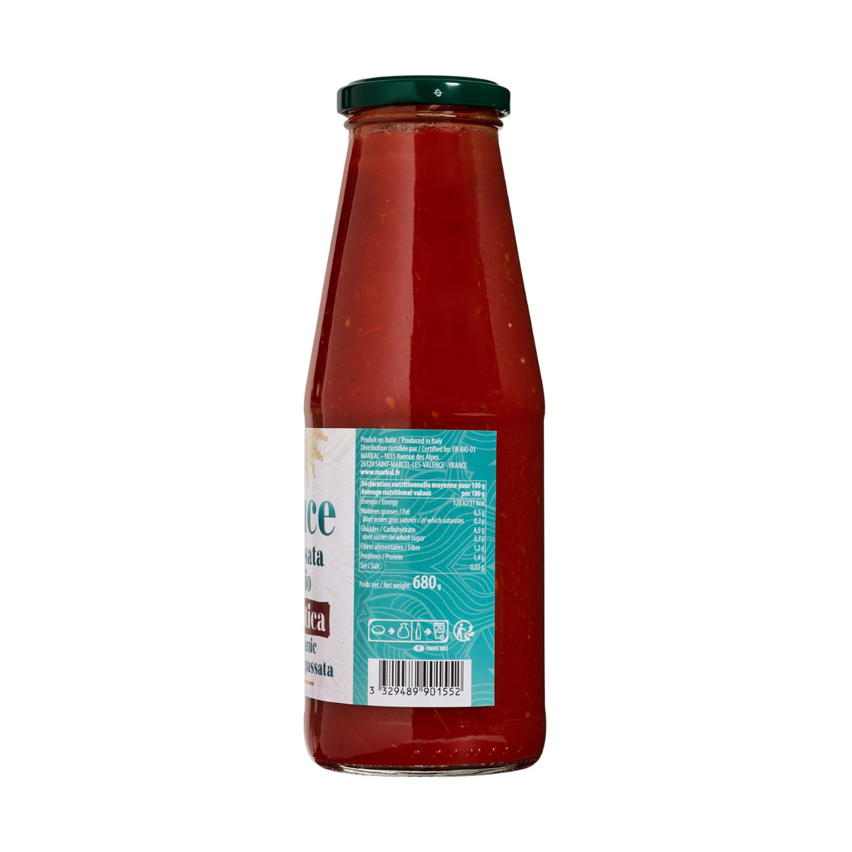 Cà chua xay thô hữu cơ hữu cơ Passata Rustica 680gr - Luce