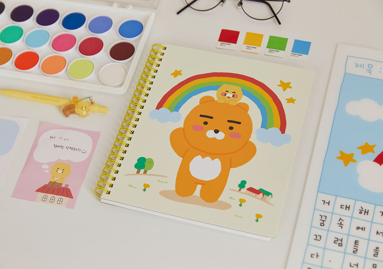 Sổ Tay Lò Xo Dream Diary Ryan KAKAO FRIENDS Chính Hãng