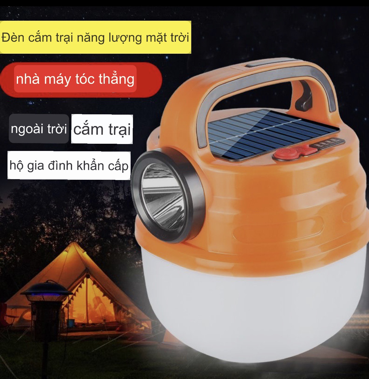 Đèn Led Tích Điện Siêu Sáng 50W , Bóng Đèn Sạc Tích Điện Siêu Sáng Thích Hợp Đi Du Lịch, Dã Ngoại