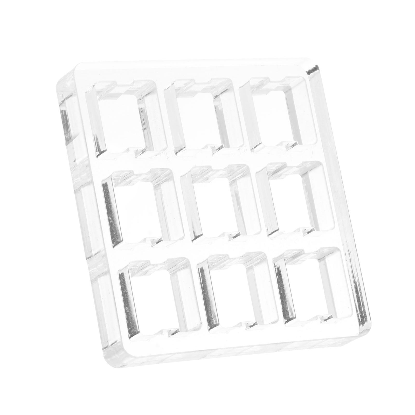 2 Pieces Transparent Switch Tester Base Acrylic Plate for Cherry Mx Switch
