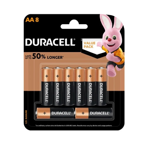 Pin Kiềm Duracell Coppertop AA Vỉ 8 Viên - O000007