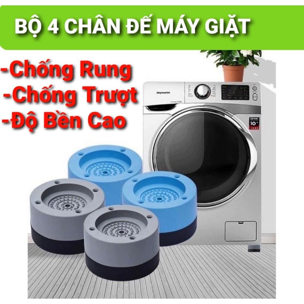 Sét 4 chân đế cao su kê máy giặt ,tủ lạnh ,chống rung ,chống ồn ,chống trượt ,độ bền cao phù hợp tất cả các loại máy